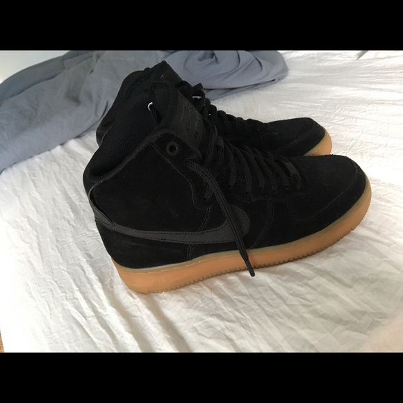 nike air force 1 suede black high top